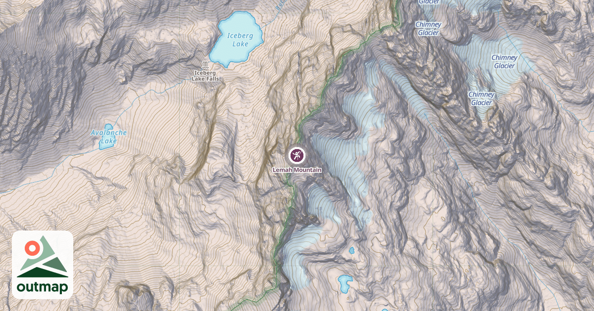 Map of Lemah Mountain
