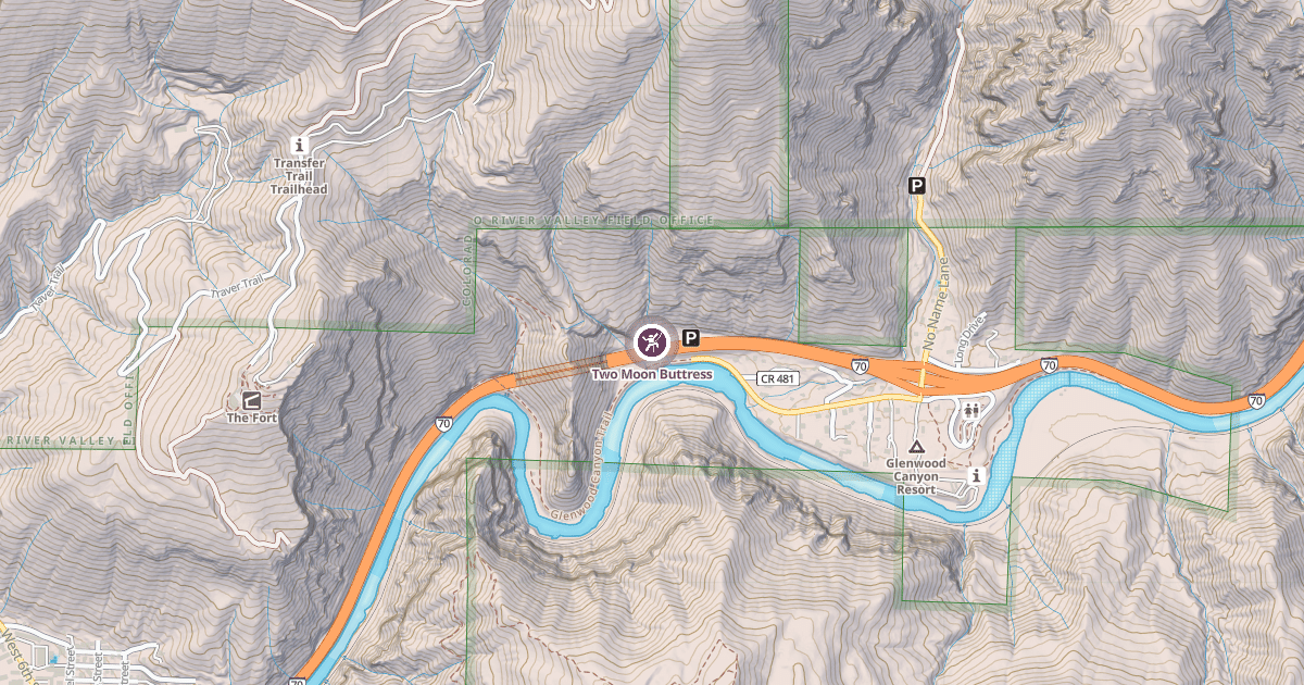 Map preview of Two Moon Buttress