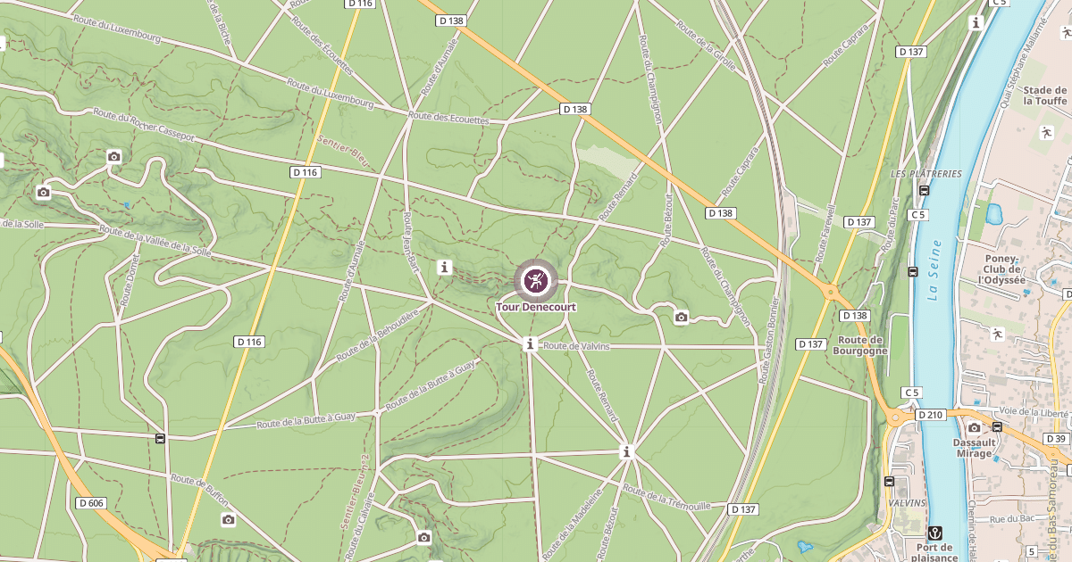 Map preview of Tour Denecourt
