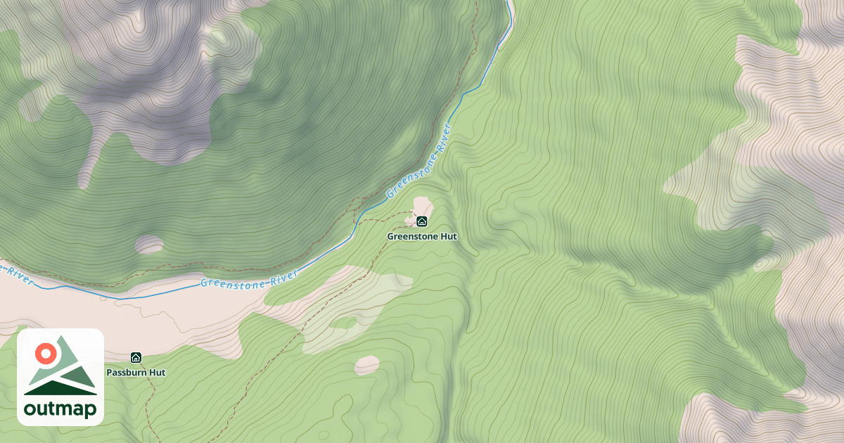 Map of Greenstone Hut