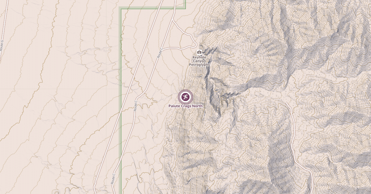 Map preview of Paiute Crags North