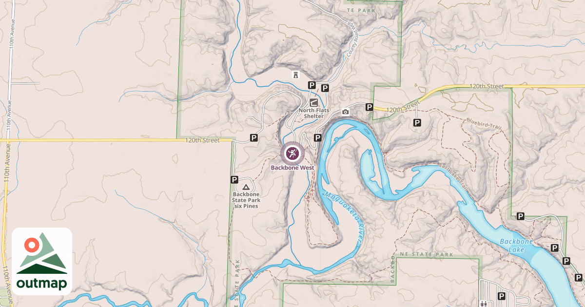 Map of Backbone West