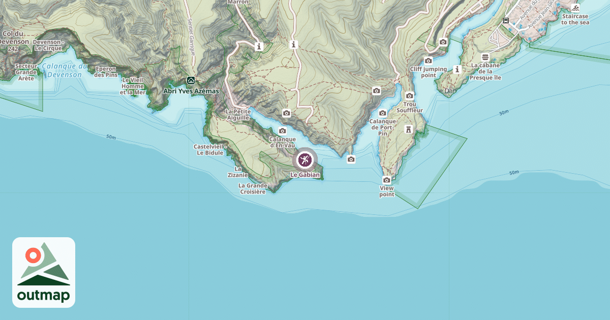 Map of Le Gabian