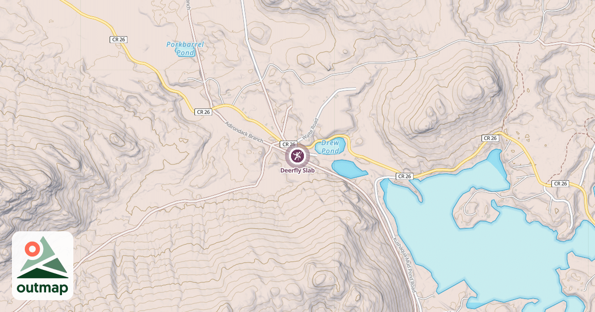 Map of Deerfly Slab