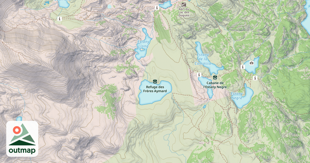 Map of Refuge des Frères Aymard
