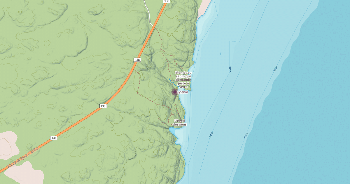 Map preview of Tylenol