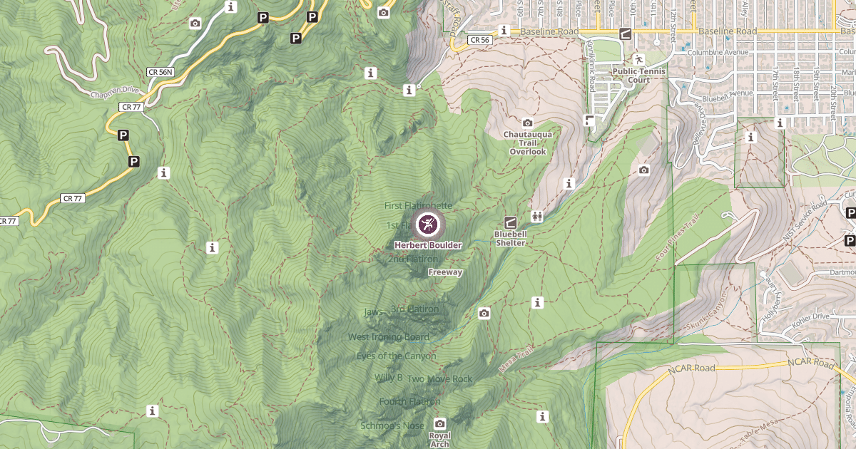 Map preview of Herbert Boulder