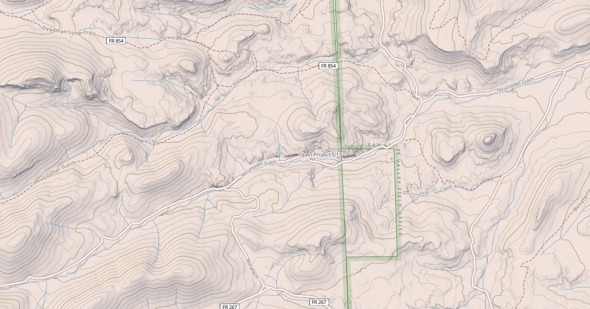 Map preview of Open Project