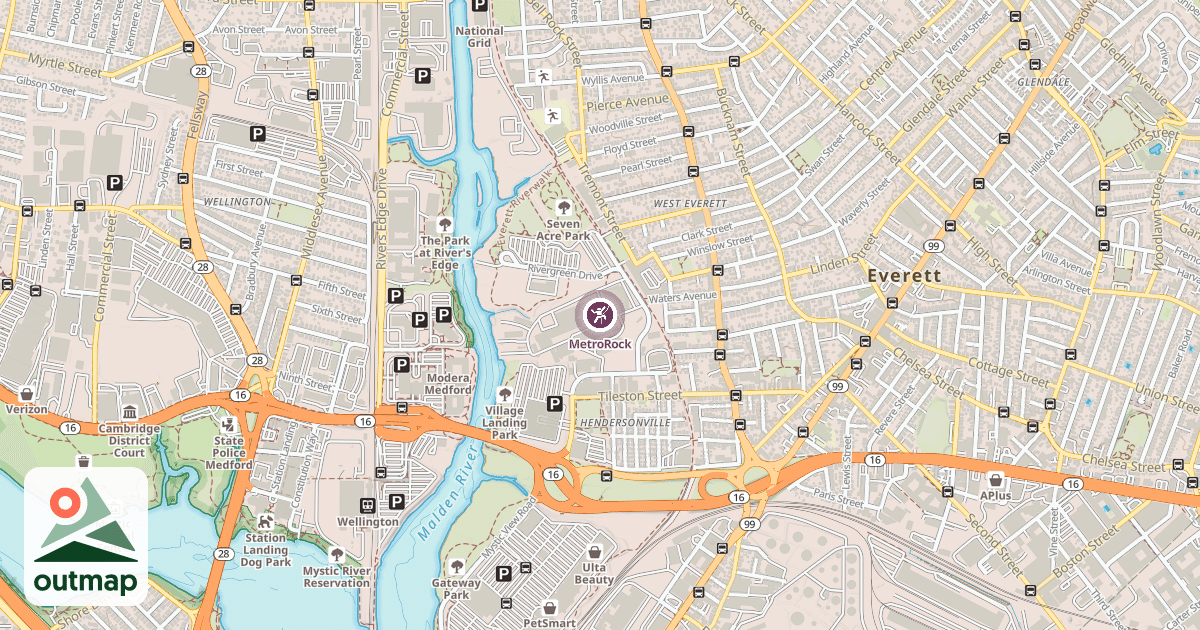 Map of MetroRock