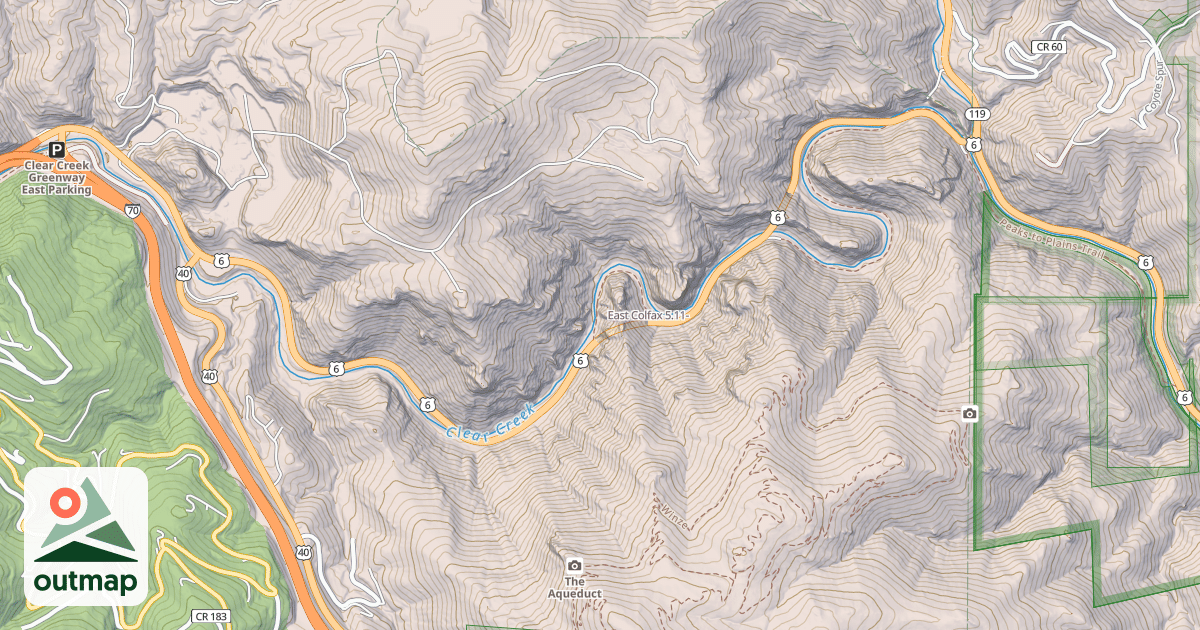 Map of East Colfax