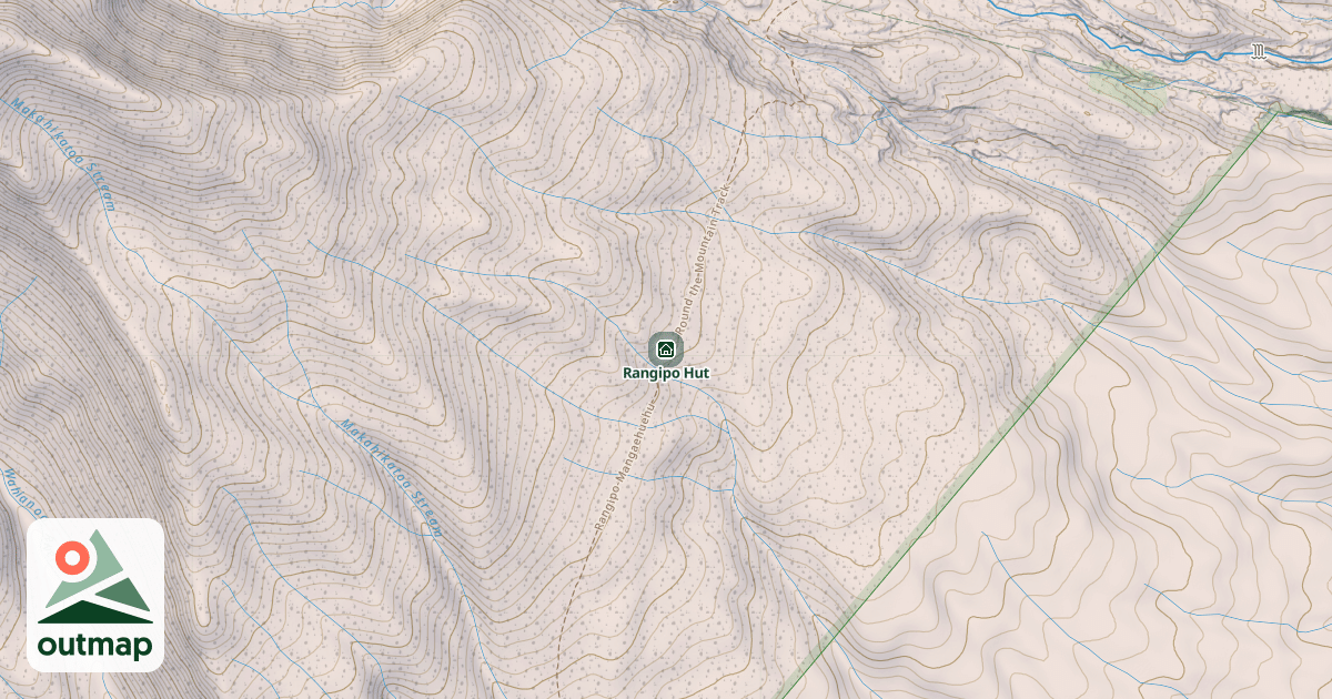 Map of Rangipo Hut