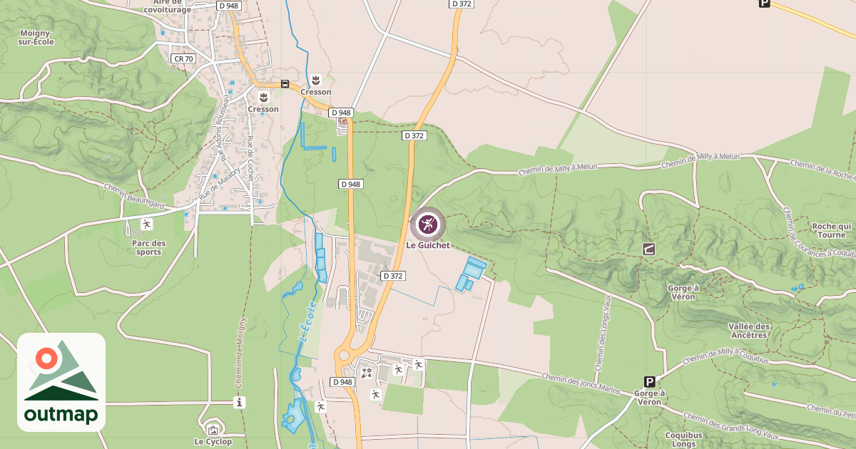 Map of Le Guichet