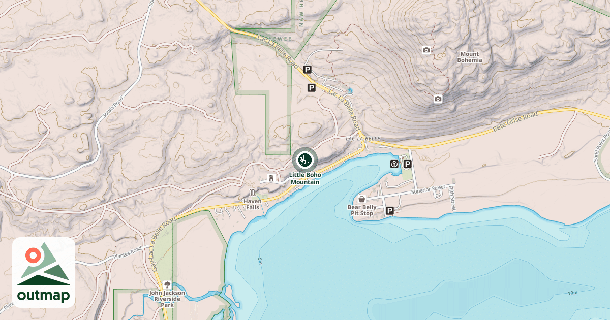 Map of Little Boho Mountain