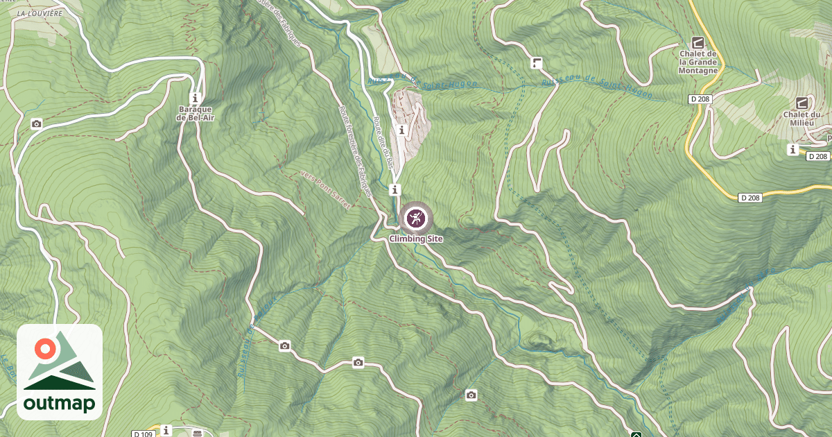 Map of Climbing Site
