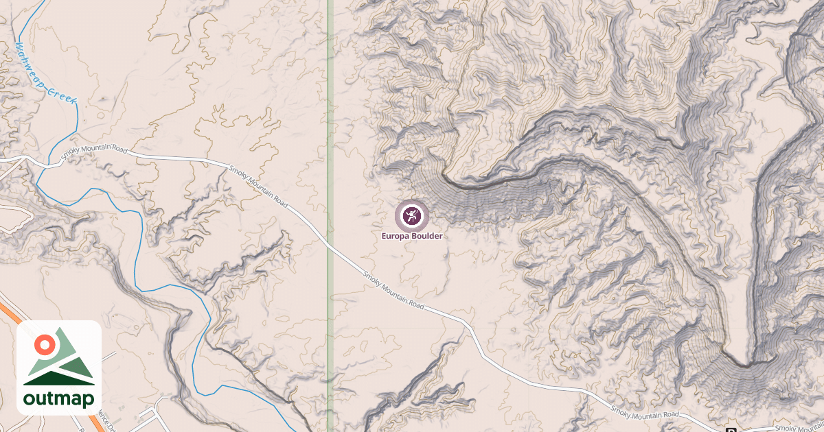 Map of Europa Boulder