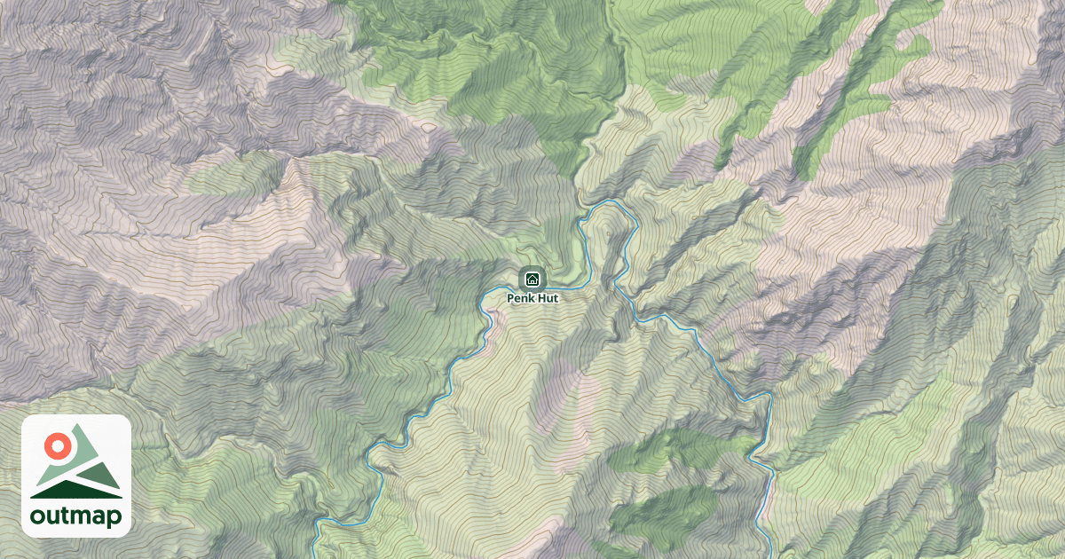 Map of Penk Hut