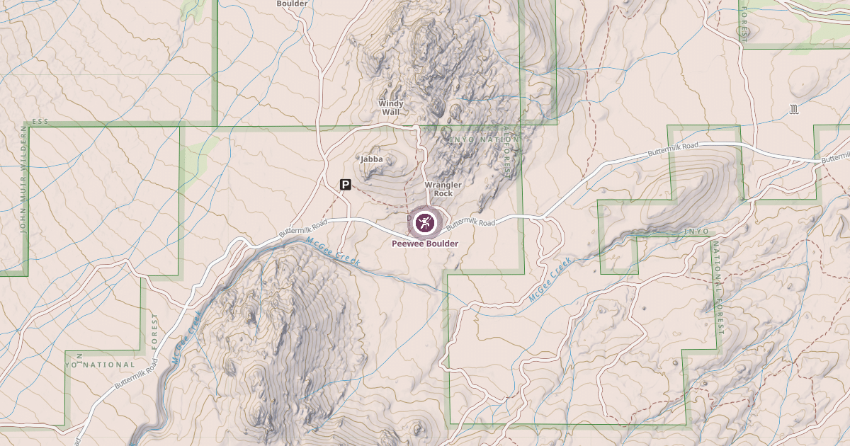 Map preview of Peewee Boulder