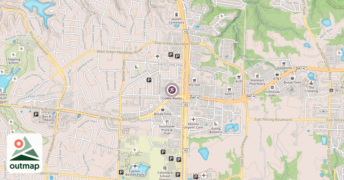 Map of CoMo Rocks