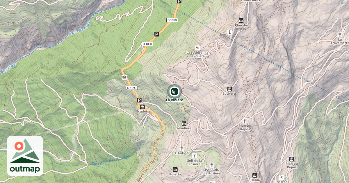 Map of La Rosière