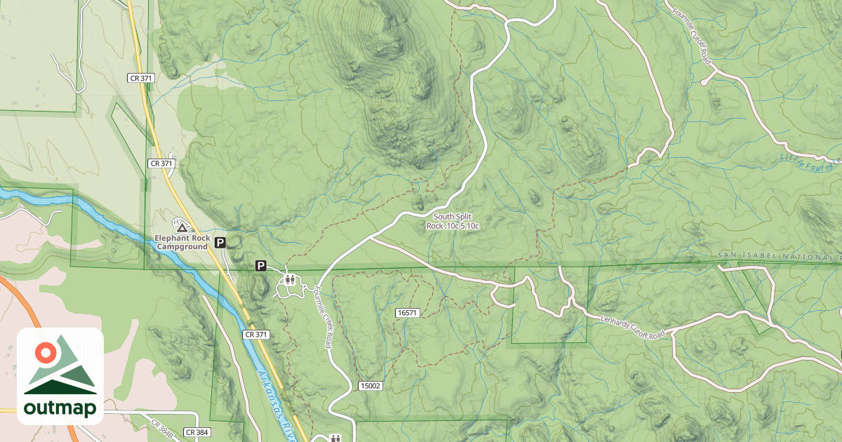Map of South Split Rock .10c