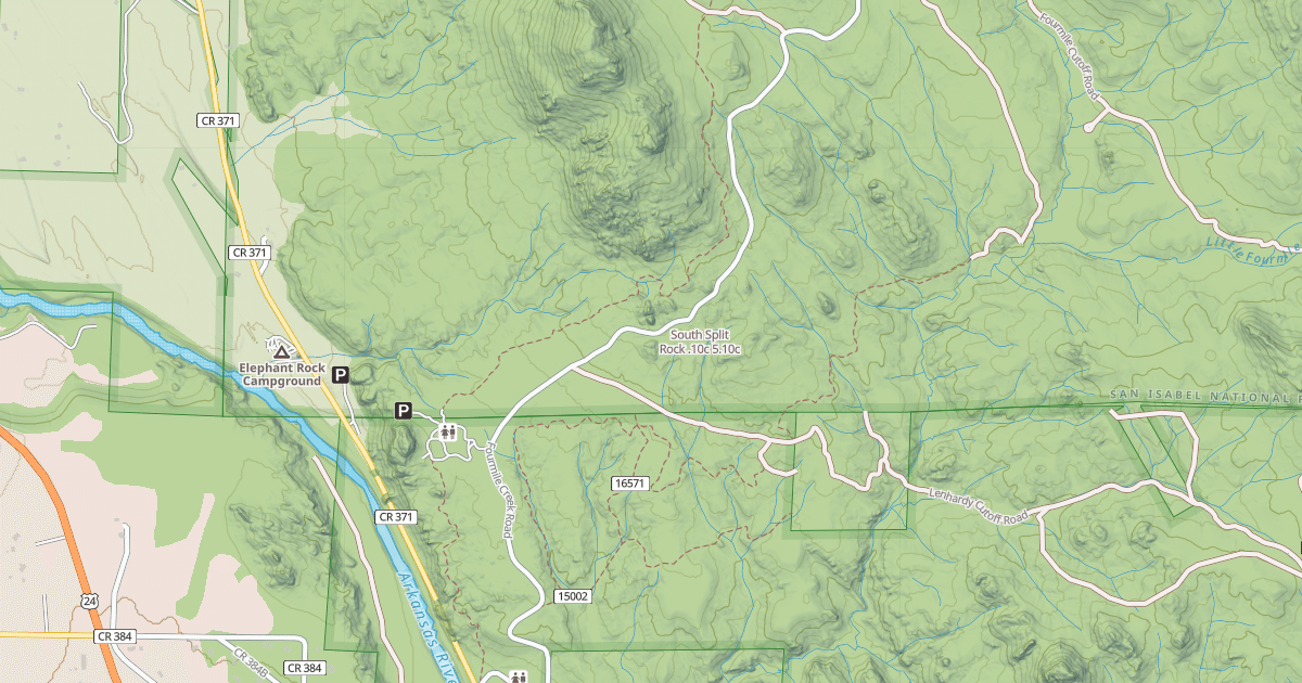 Map preview of South Split Rock .10c