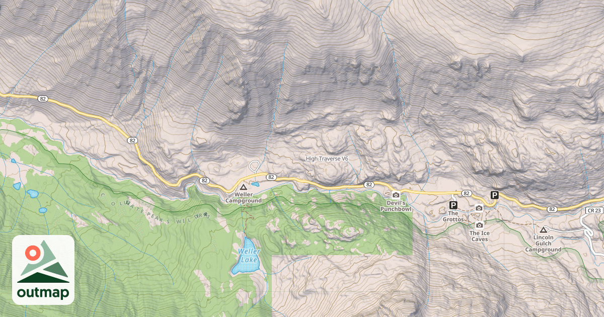 Map of High Traverse