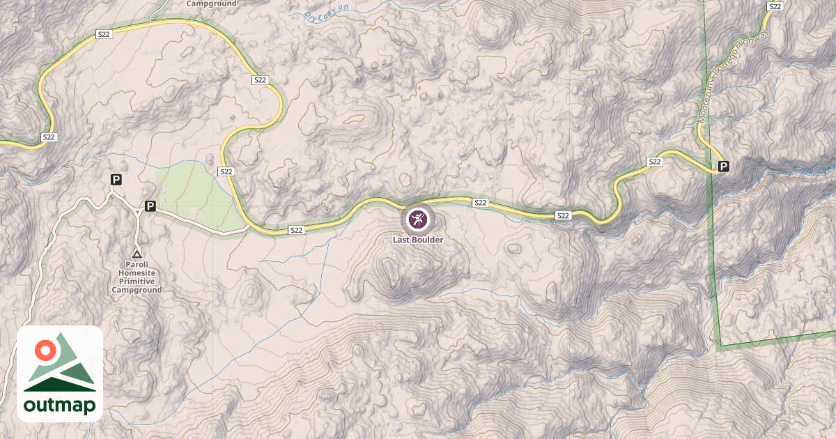 Map of Last Boulder