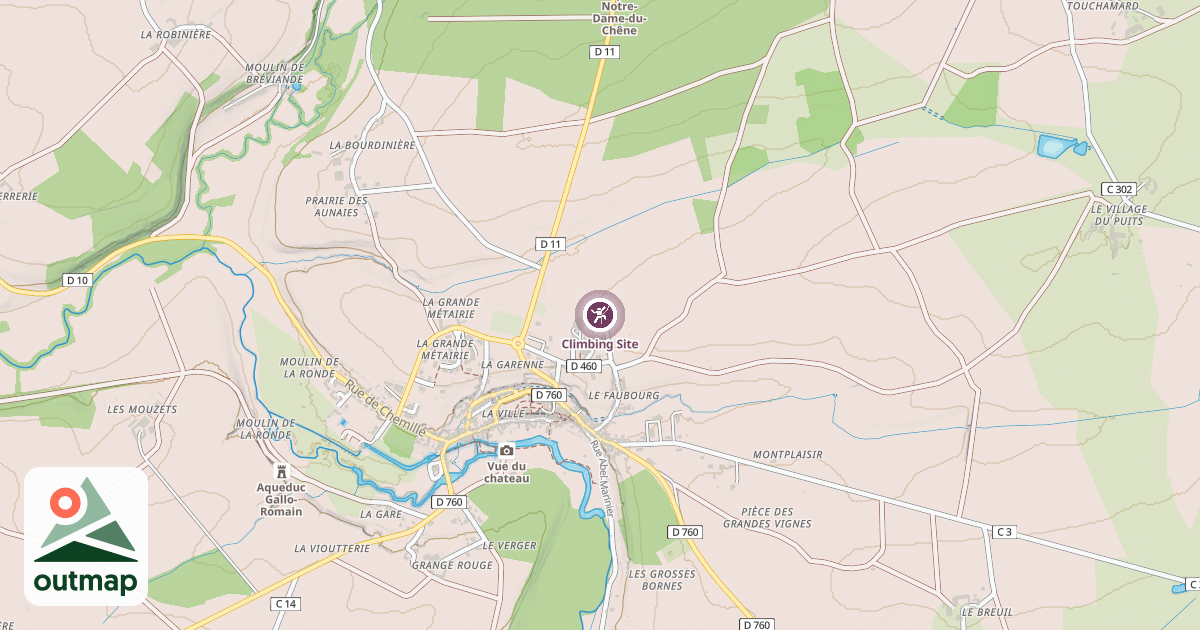 Map of Climbing Site