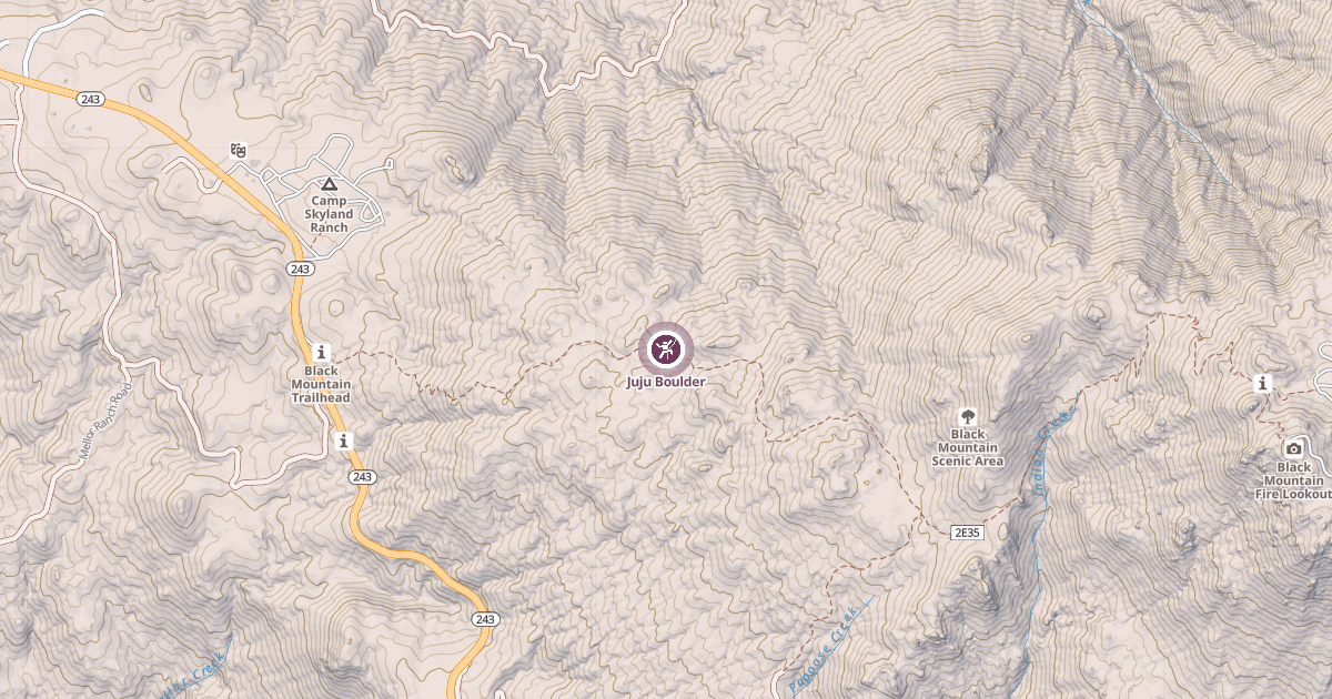 Map preview of Juju Boulder