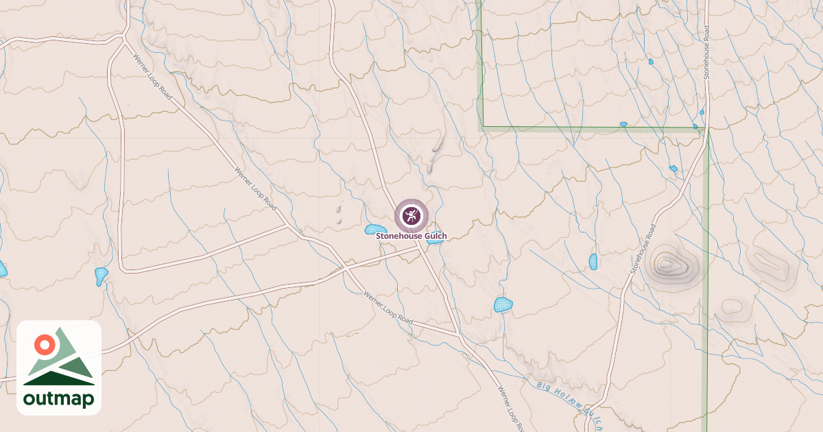 Map of Stonehouse Gulch