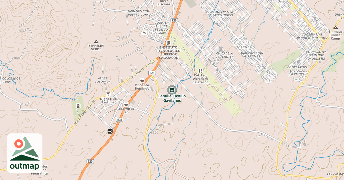 Map of Familia Castillo Gavilanes