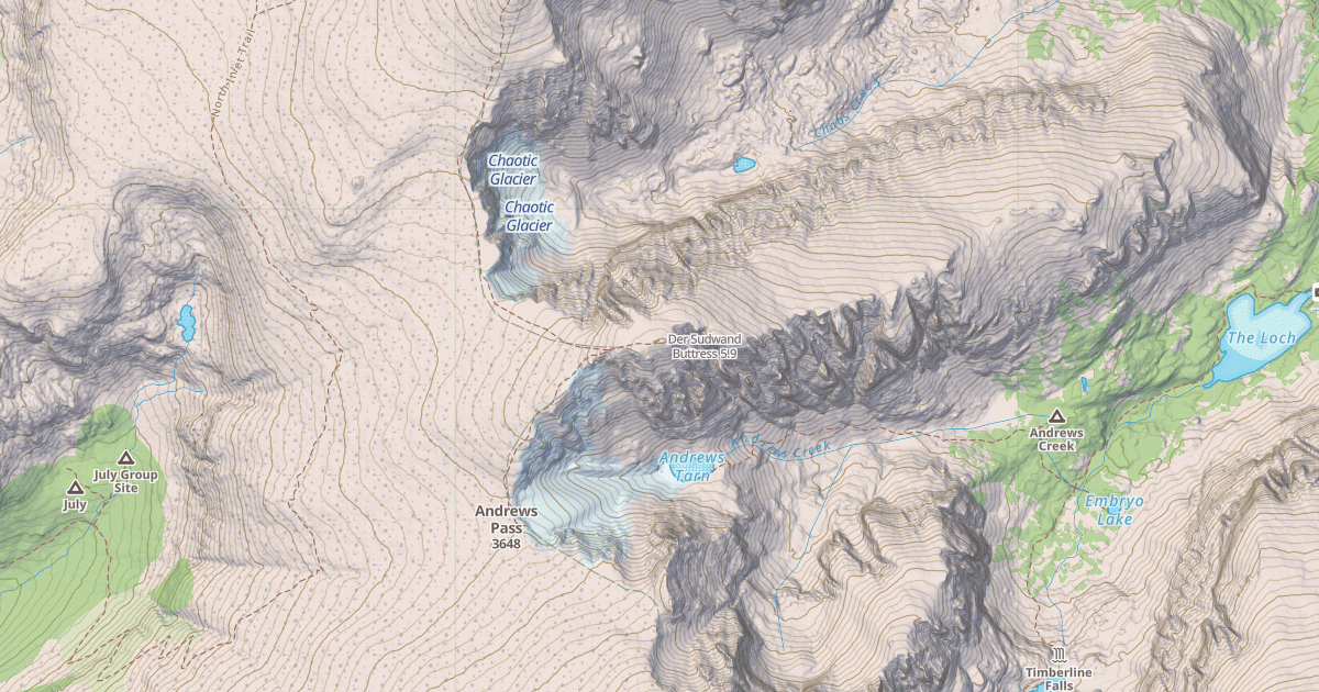 Map preview of Der Sudwand Buttress