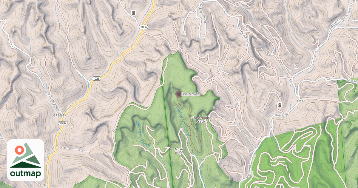 Map of One-zero-six