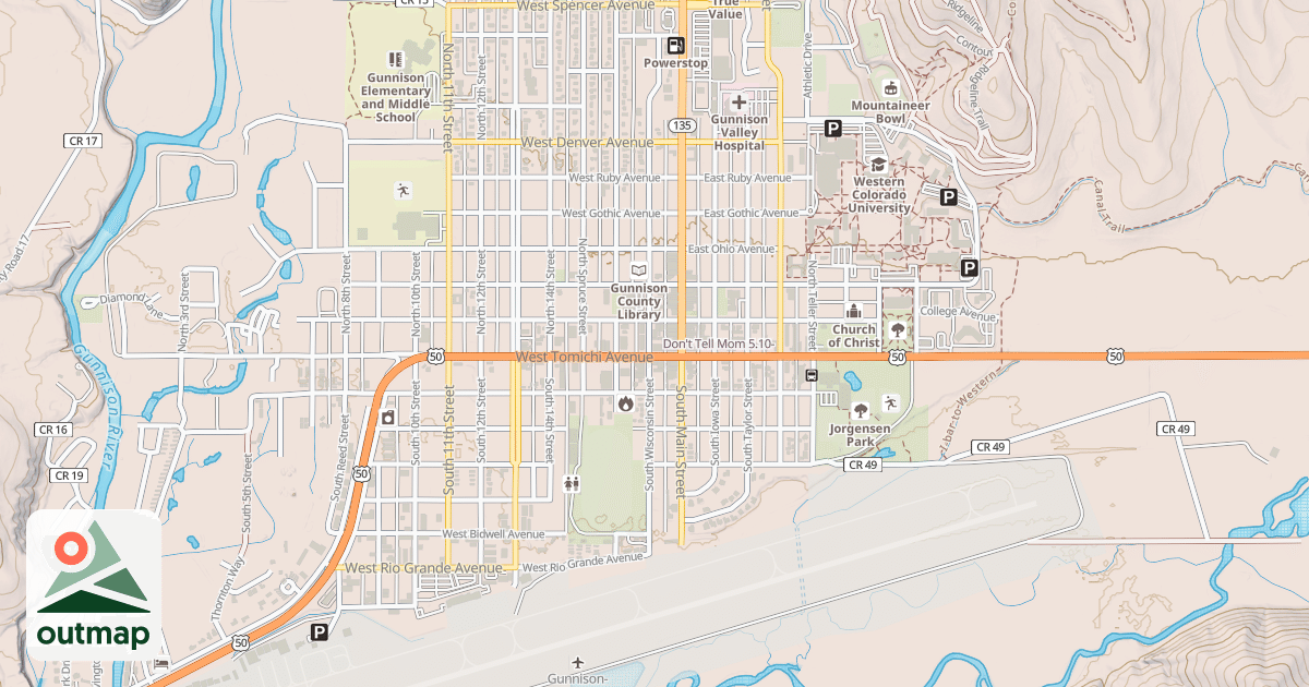 Map of Don't Tell Mom