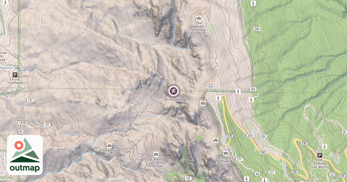 Map of El Tecolote