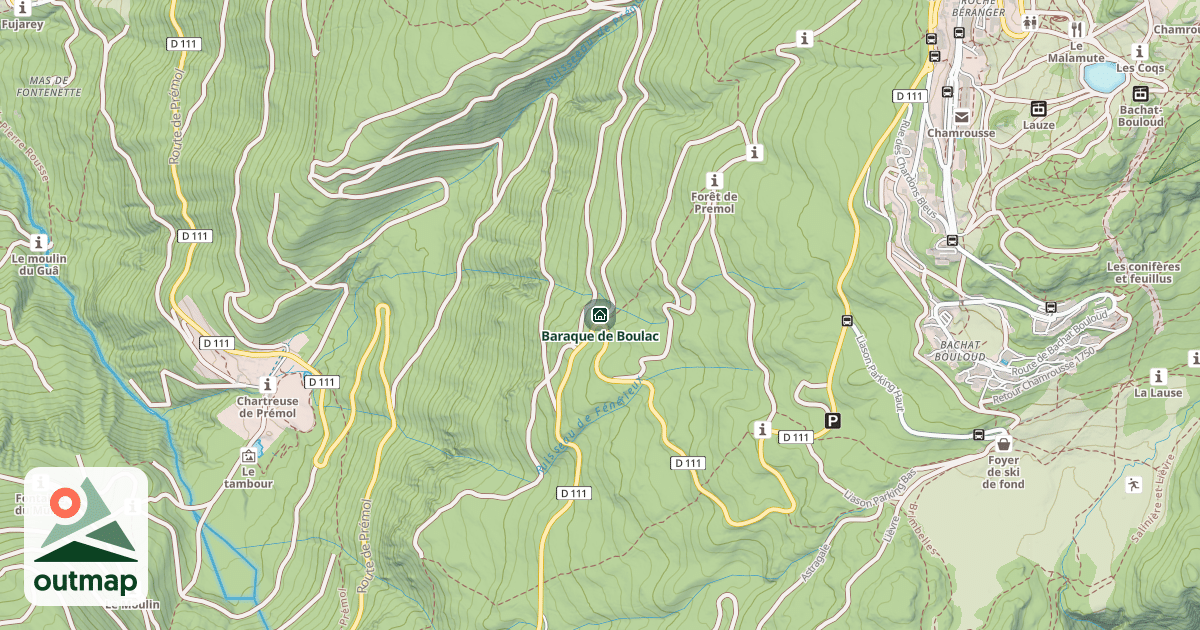 Map of Baraque de Boulac