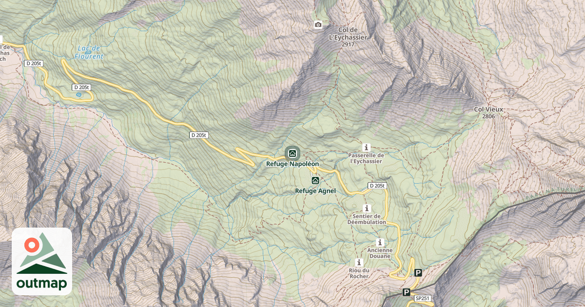 Map of Refuge Napoléon