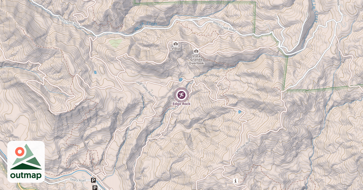 Map of Edge Rock