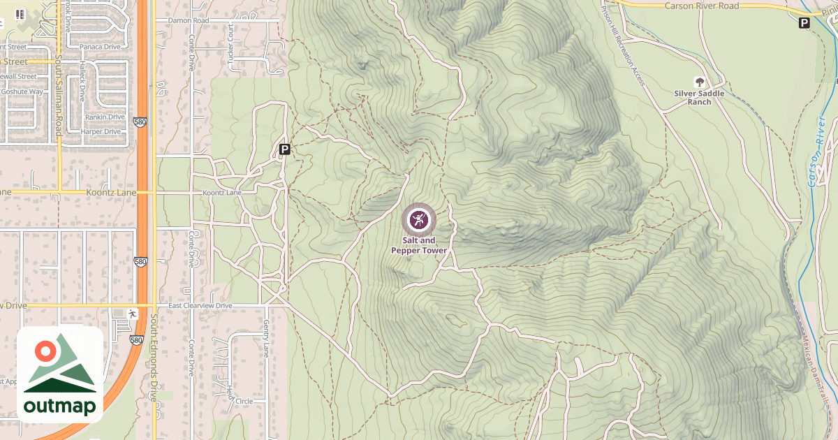 Map of Salt and Pepper Tower