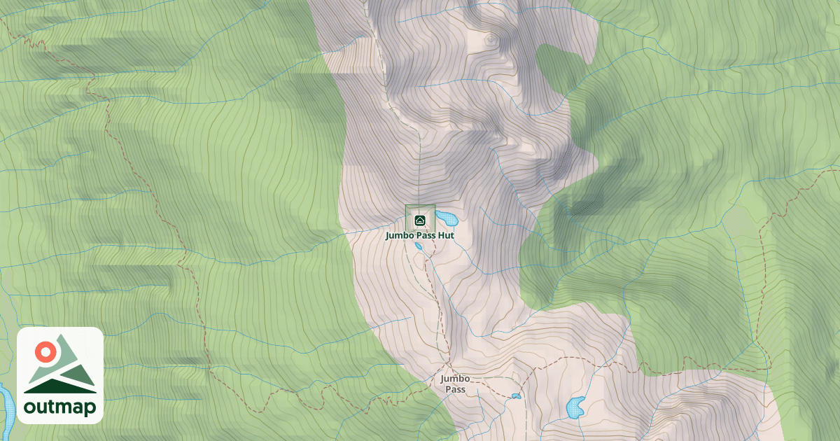 Map of Jumbo Pass Cabin