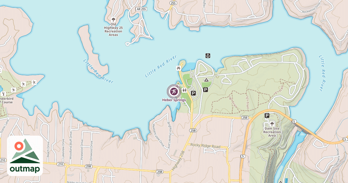 Map of Heber Springs
