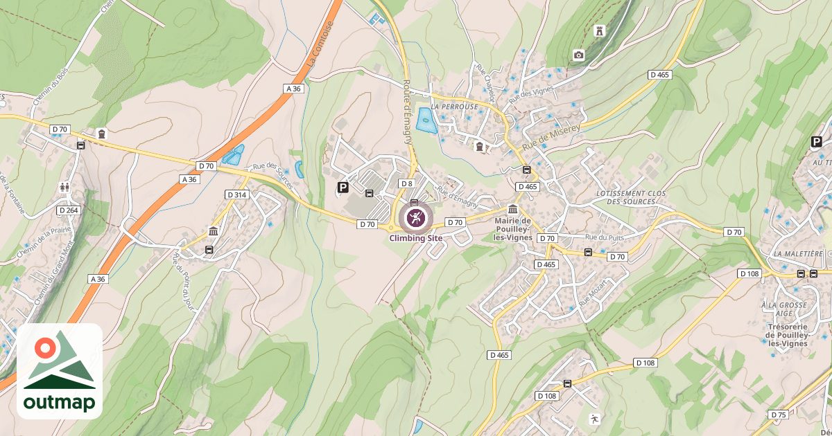 Map of Climbing Site