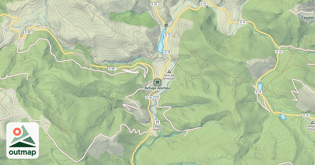 Map of Refuge Aterbea