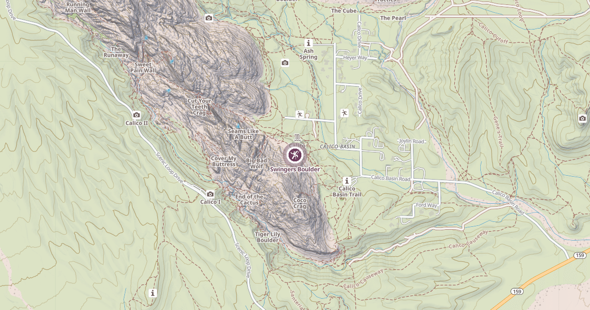 Map preview of Swingers Boulder