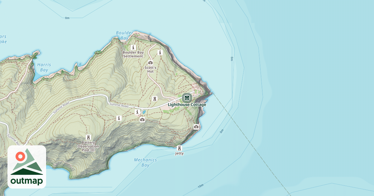Map of Lighthouse Cottage