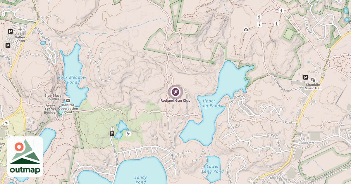 Map of Rod and Gun Club