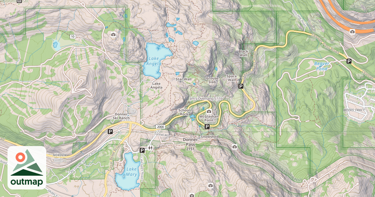 Map of Jim's Overhang