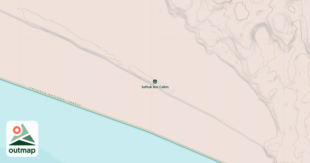 Map of Softuk Bar Cabin