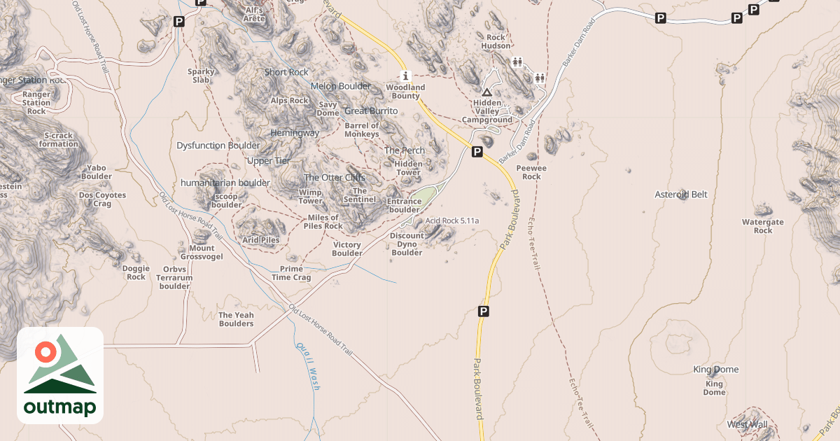 Map of Acid Rock