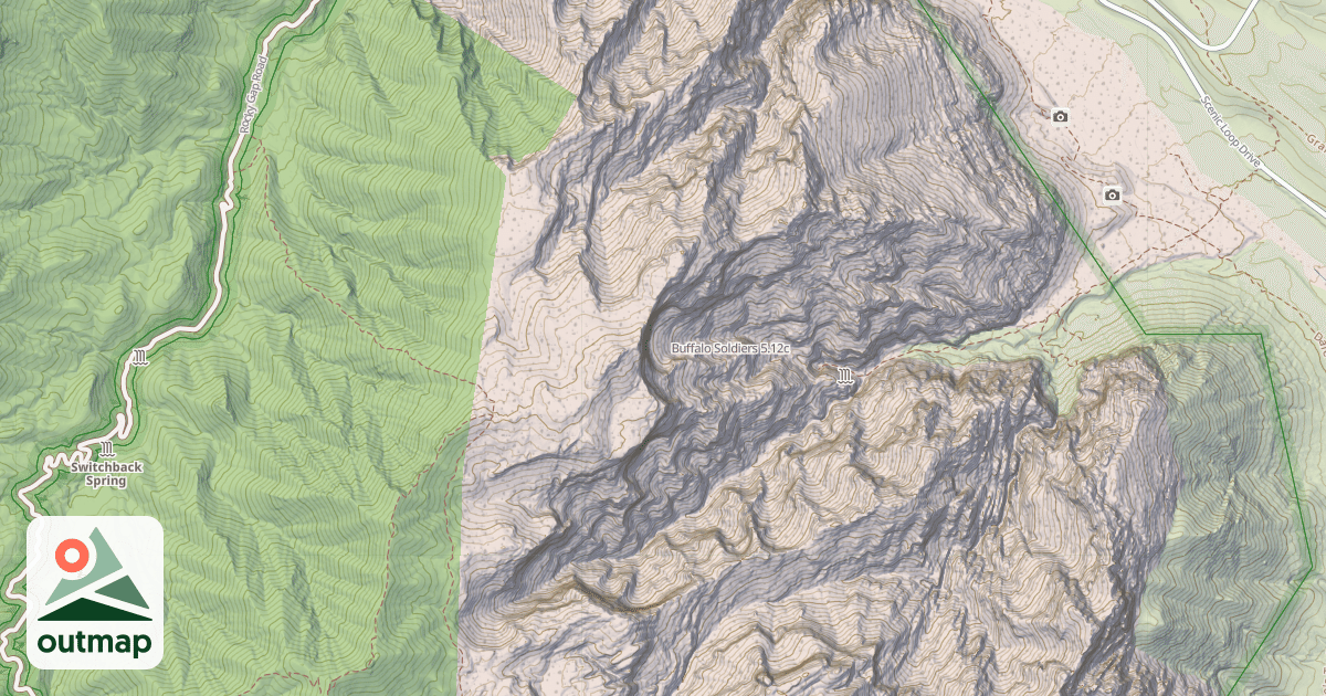 Map of Buffalo Soldiers